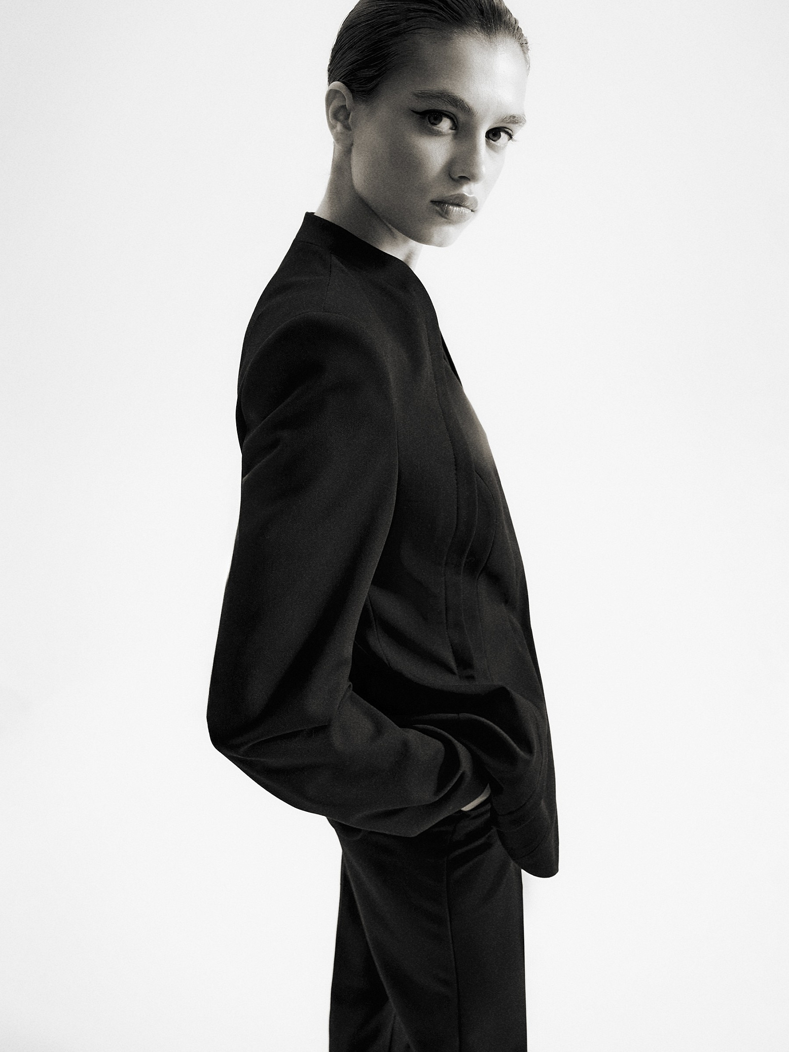 Жакет без лацканов